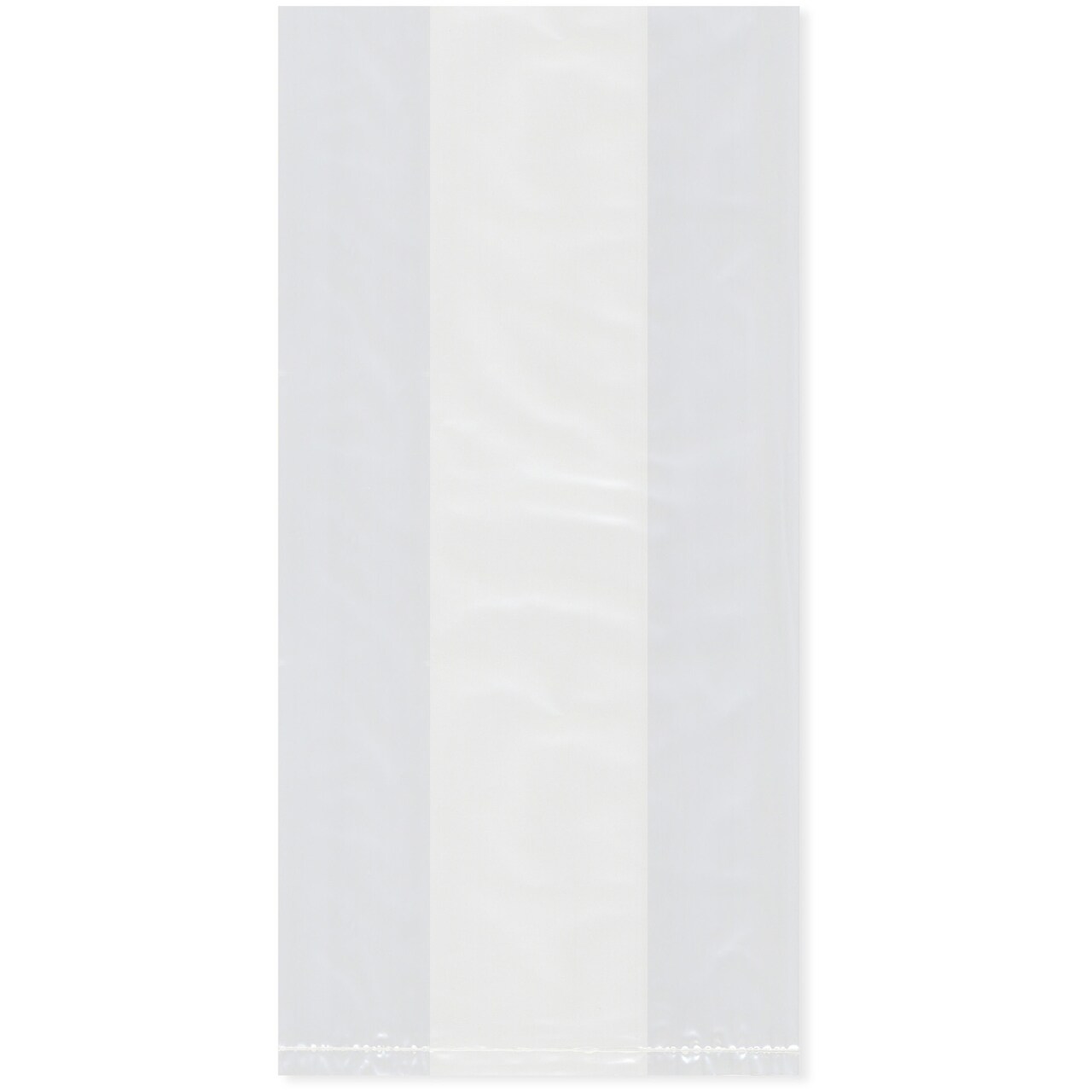 Plymor 5" x 3.5" x 12" (Pack of 100), 1 Mil Gusseted Plastic Bags